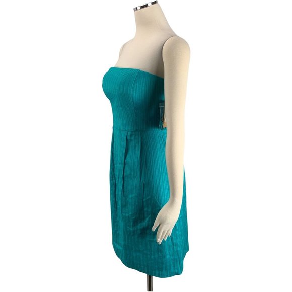 Cremieux NWT 4 Dress Blue Aqua Removable Strapless - Picture 3 of 6